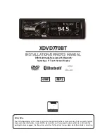 Предварительный просмотр 1 страницы Dual XDVD770BT Installation & Owner'S Manual