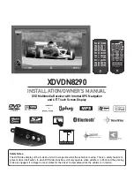 Dual XDVDN8290 Installation & Owner'S Manual предпросмотр