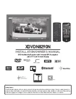 Preview for 1 page of Dual XDVDN8290N Installation & Owner'S Manual