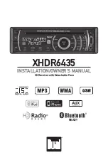 Предварительный просмотр 1 страницы Dual XHDR6435 Installation & Owner'S Manual