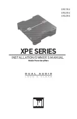 Preview for 1 page of Dual XPE1700 Installation & Owner'S Manual