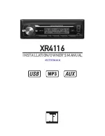 Предварительный просмотр 1 страницы Dual XR4116 Installation & Owner'S Manual