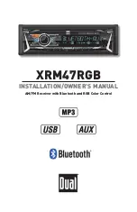 Dual XRM47RGB Installation & Owner'S Manual preview