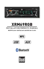 Preview for 1 page of Dual XRM69RGB Installation & Owner'S Manual