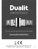 Предварительный просмотр 11 страницы Dualit Architect CAT2 Instruction Manual & Guarantee