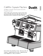 Preview for 1 page of Dualit CafePro Original Instruction