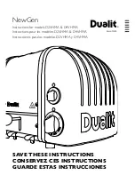 Preview for 1 page of Dualit D2VHMA Instructions Manual