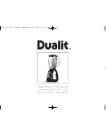 Preview for 1 page of Dualit DBL3 Instructions And Guarantee