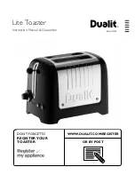 Dualit DDP2 Instruction Manual preview