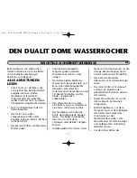 Предварительный просмотр 11 страницы Dualit Dome Kettle Instruction Manual