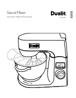 Dualit Stand Mixer Instruction Manual & Guarantee предпросмотр