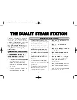 Preview for 2 page of Dualit Steam Station Iron Instruction Manual