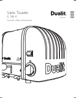 Dualit Vario Toaster 2, 3 & 4 Instruction Manual & Guarantee preview