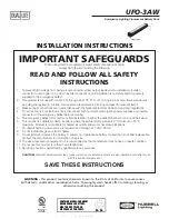 Preview for 1 page of DualLite UFO-3AW Installation Instructions