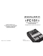 Предварительный просмотр 1 страницы Dualsky FC151 Instruction Manual