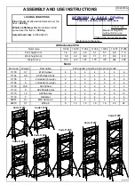 Preview for 6 page of Duarib Altitude Steel 150 Series Assembly, Disassembly And User Instructions