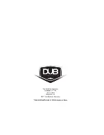 Предварительный просмотр 6 страницы DUB Edition DUBs240 Installation Manual