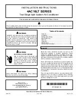 Ducane 4AC16LT Series Installation Instructions Manual preview