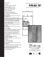 Ducane Fits-All 92 Specifications preview