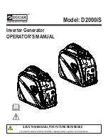 Ducar D2000iS Operator'S Manual предпросмотр