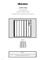 Ducasa AVANT-DGS 350 Operating And Installation Instructions preview