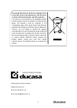 Предварительный просмотр 11 страницы Ducasa M-28 Downflow Operating And Installation Instructions