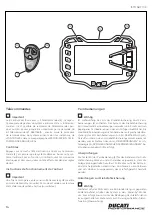 Предварительный просмотр 34 страницы DUCATI Performance 96680503A Manual