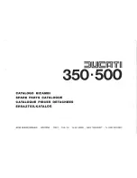 Ducati 350-500 Spare Parts Catalogue предпросмотр