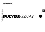 Предварительный просмотр 73 страницы Ducati 748 monoposto strada Owner'S Manual