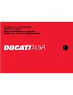Preview for 1 page of Ducati 749R Owner'S Manual