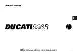 Предварительный просмотр 69 страницы Ducati 996R 2001 Owner'S Manual