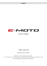 Preview for 3 page of Ducati E-MOTO User Manual