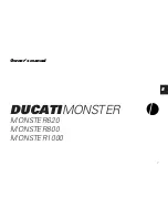 Ducati MONSTER 1000 Owner'S Manual preview