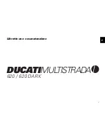 Предварительный просмотр 2 страницы Ducati Multistrada 620 Owner'S Manual