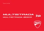 Preview for 1 page of Ducati Multistrada MTS 1200S D-Air Owner'S Manual