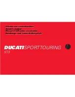 Ducati SPORT TOURING ST3 Owner'S Manual предпросмотр