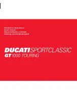 Предварительный просмотр 1 страницы Ducati SPORTCLASSIC GT 1000 Owner'S Manual