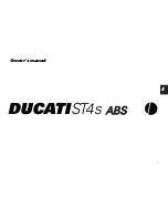 Preview for 1 page of Ducati ST4S ABS Owner'S Manual