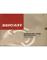 Предварительный просмотр 1 страницы Ducati SUPERSPORT CR-SP 900 desmodue Owner'S Manual