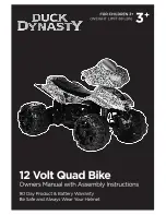 Duck Dynasty 12 Volt Quad Bike Owner'S Manual With Assembly Instructions preview