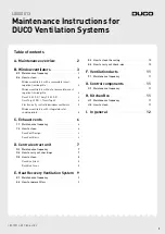 Preview for 1 page of Duco L8000013 Maintenance Instruction