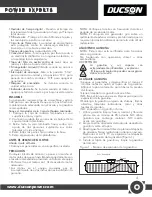 Предварительный просмотр 6 страницы Ducson DG121-A Owner'S Manual & Operating Instructions