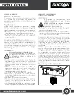 Предварительный просмотр 7 страницы Ducson DG121-A Owner'S Manual & Operating Instructions