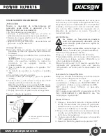 Предварительный просмотр 8 страницы Ducson DG121-A Owner'S Manual & Operating Instructions