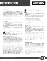 Предварительный просмотр 11 страницы Ducson DG121-A Owner'S Manual & Operating Instructions