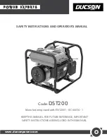 Предварительный просмотр 24 страницы Ducson DST200 Safety Instructions And Operator'S Manual