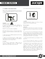 Предварительный просмотр 35 страницы Ducson DST200 Safety Instructions And Operator'S Manual