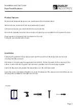 Preview for 3 page of Dudley 78810 Installation And User Manual