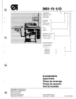 Предварительный просмотр 1 страницы Duerkopp Adler 961-11-0 Spare Parts