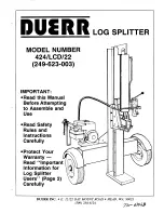 Preview for 1 page of DUERR 249-623-003 Owner'S Manual